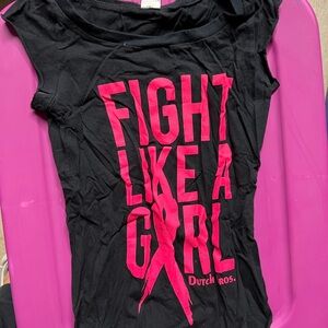 Women’s fight like a girl Dutch bros tshirt